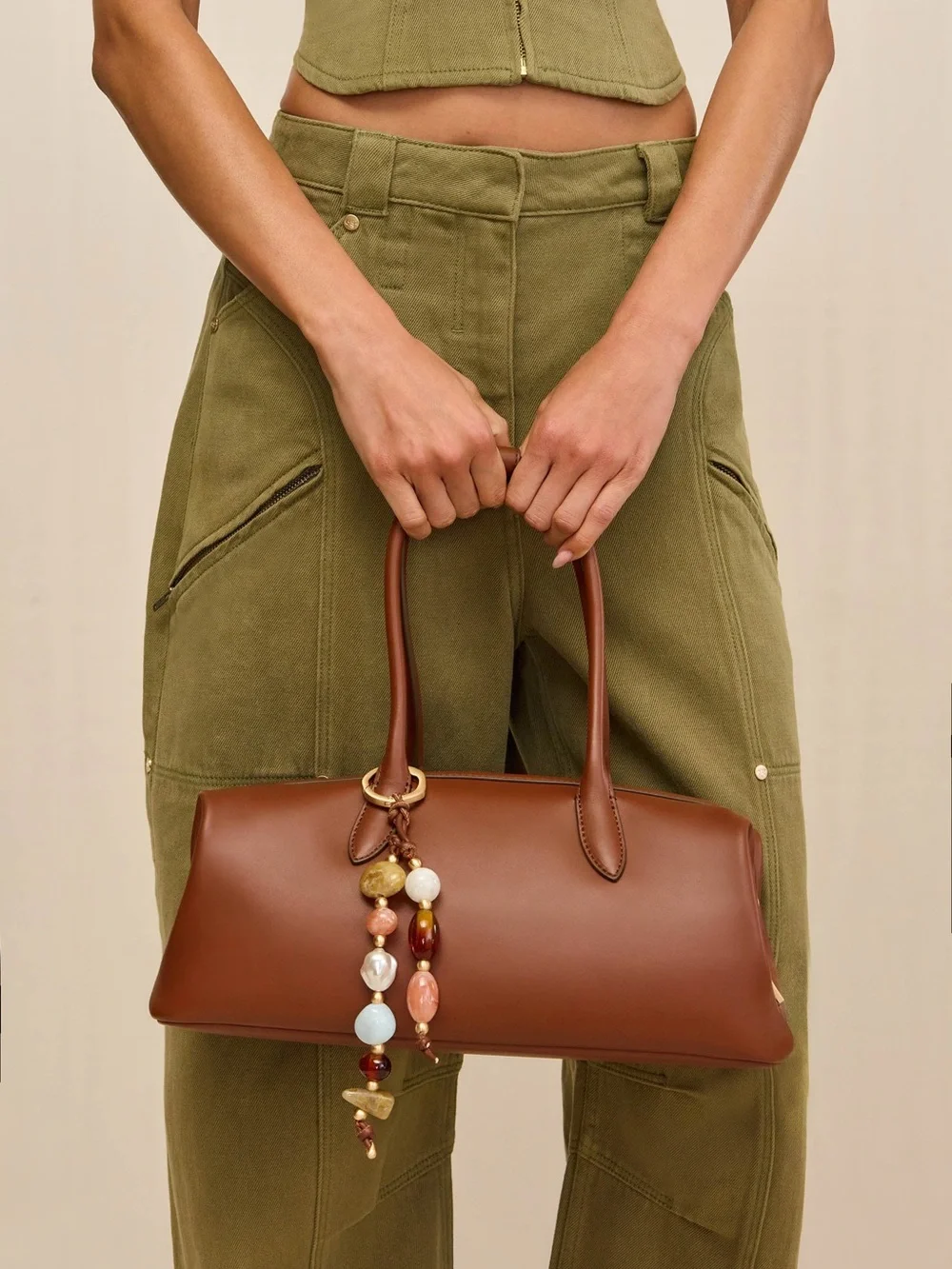 CULT GAIA Raia Satchel in Saddle